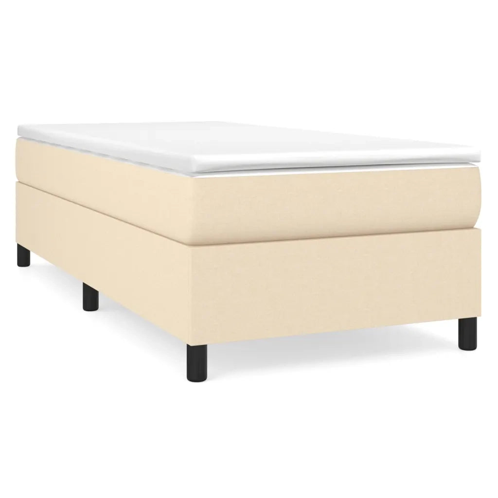 Struttura Letto a Rete a Molle Crema 80x200 cm in Tessuto 3120819