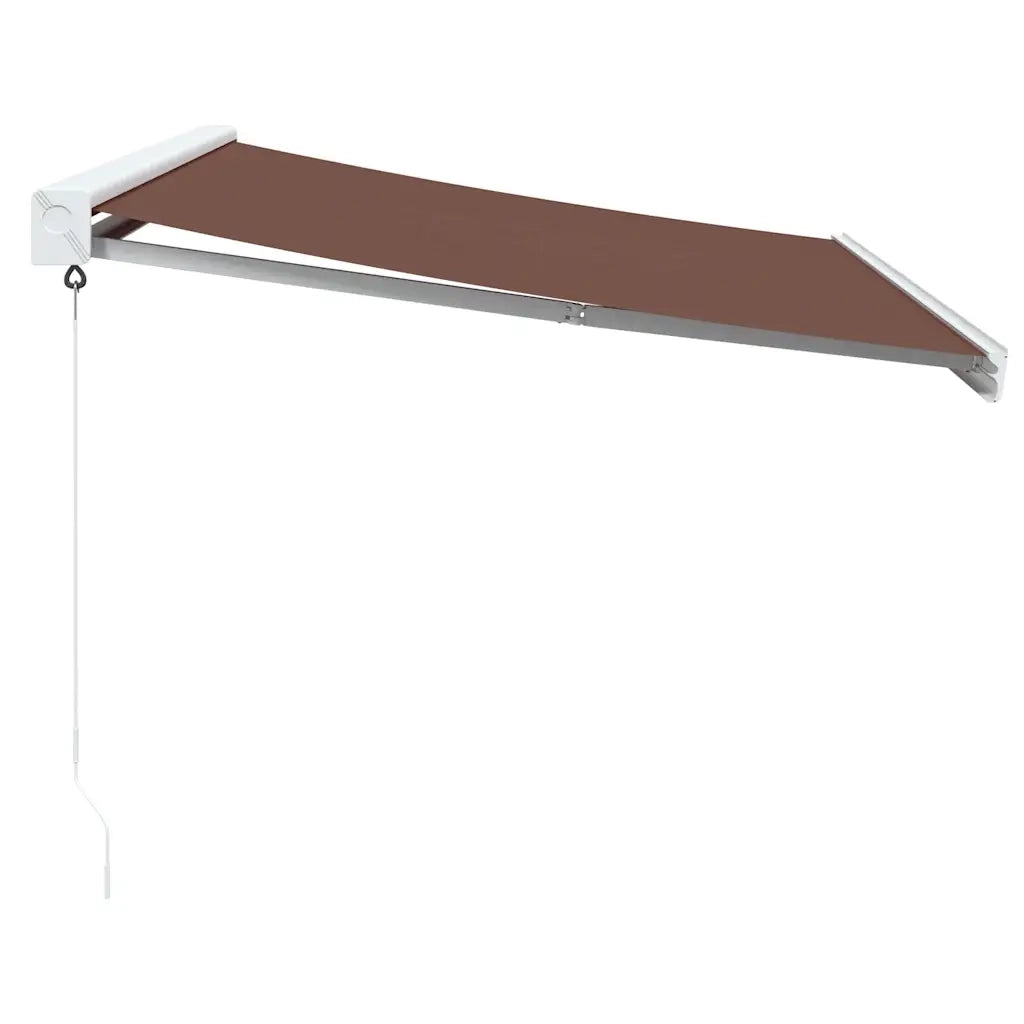 Tenda Sole Retrattile Manuale 350x250 cm Marrone 3215719