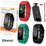 Trade Shop - Smartwatch Orologio Contapassi Smart Sport Bracciale Wh5809 Ricarica Usb Diretta -