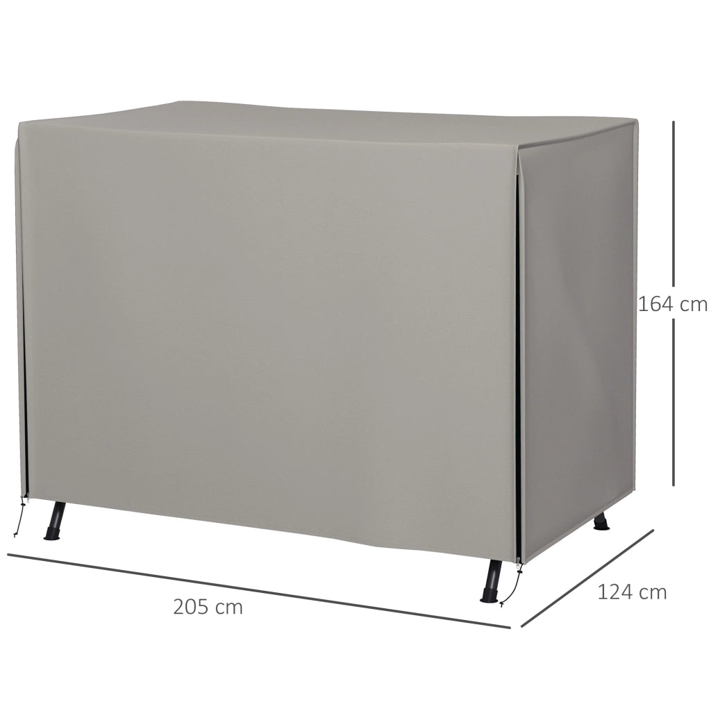 Copertura per Altalena da Giardino ¨C zephmum ¨C Grigio 205x124x164 cm