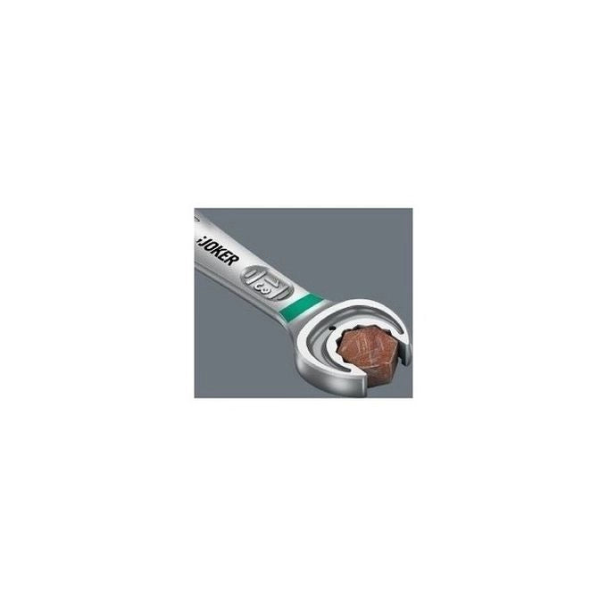 Wera 5020000000 6000 Joker Kit con chiavi combinate a cricchetto 11 pezzi 8-19 mm angolo di richiamo 30° doppio esagono 80 denti colore Nero