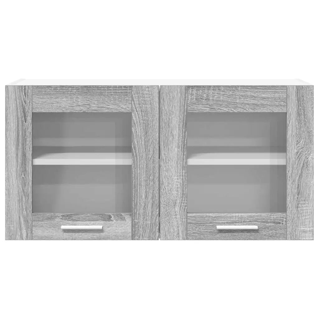 Armoire suspendue Gris Sonoma et Blanc 80 x 31 x 40 cm