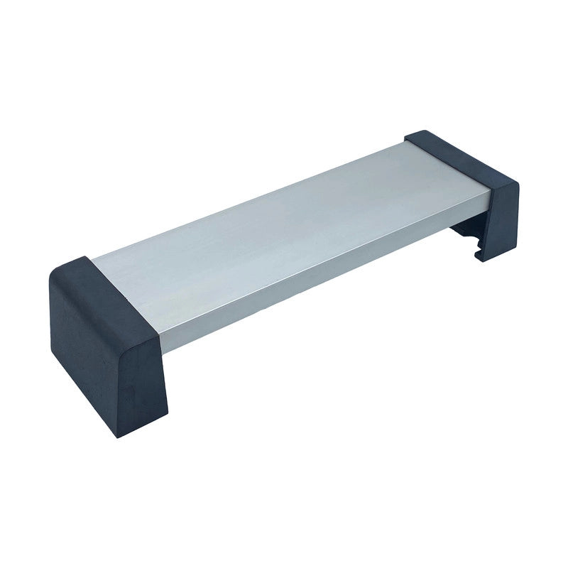 Maniglia tirante per porta  SAGUATTI 330/300E in alluminio argento satinato