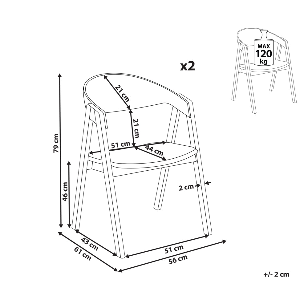 Set di 2 sedie da pranzo in legno scuro e compensato verde in tessuto di velluto poliestere con gambe in legno di gomma in stile retrò tradizionale