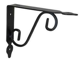 MENSOLE ORNAMENTALI BRACKETS EXTRA STRONG NERE- - mm.300x30x280h. (13x11) - 2 pezzi