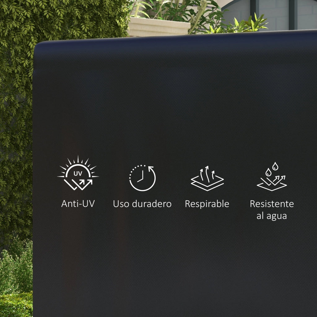 Copertura per Dondolo da Giardino 3 Posti ¨C zephmum ¨C Grigio 215x155x150 cm