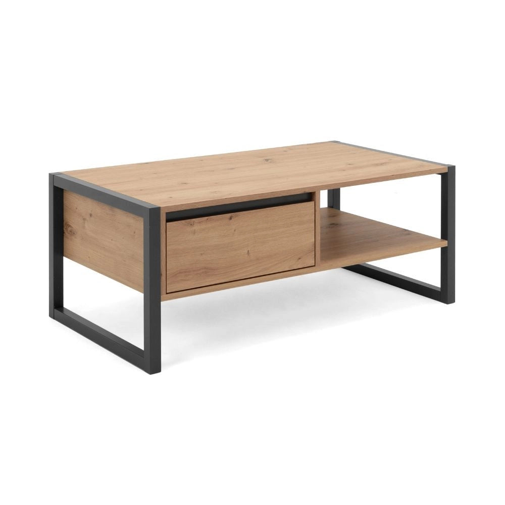 Tavolino da salotto L100xP55XH40 Denver55 colore quercia antracite