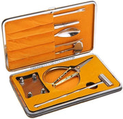 Set di strumenti per la raccolta frutta di mare 8 pezzi - Cracker per granchio - Acciaio inossidabile - Mazzetta/forbice/forchetta - Pinza/levastra - Incluso scatola di spedizione - Attrezzo per granchio
