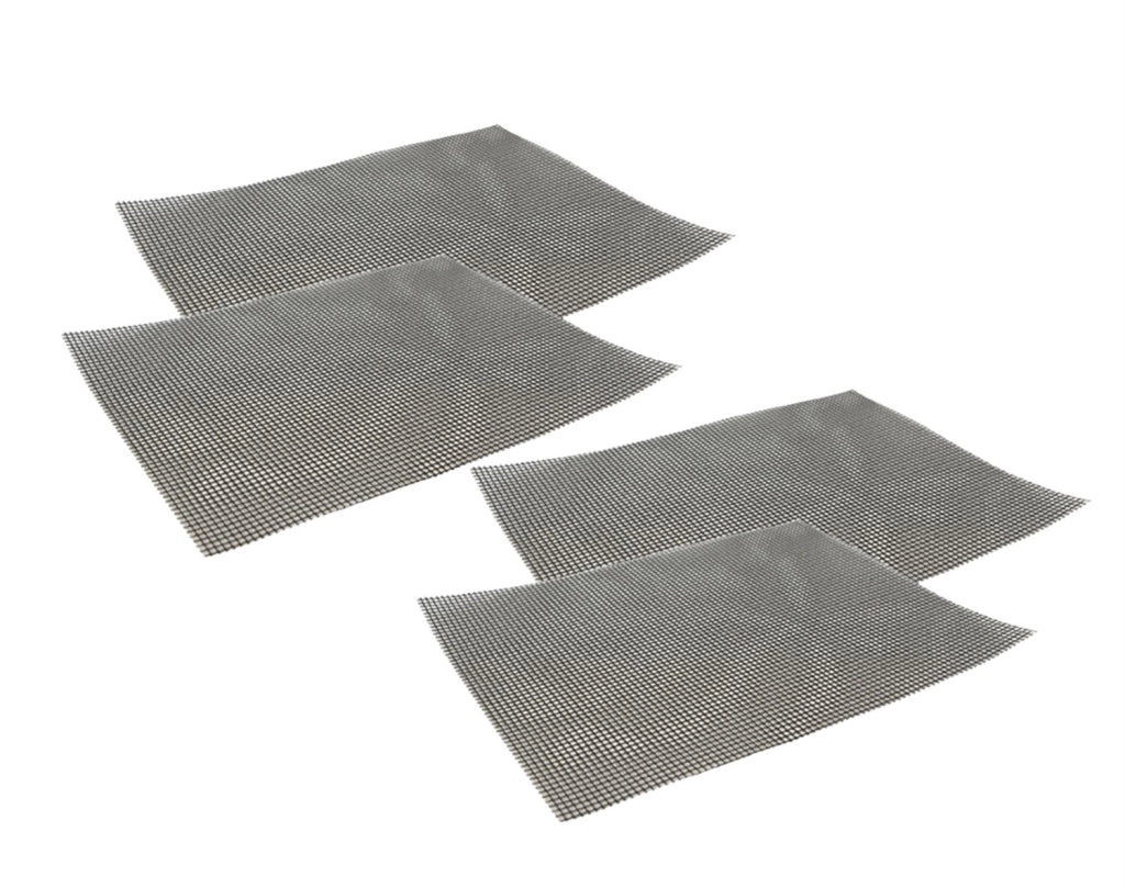 KIT SET 4 PZ MAURY'S GRILL  TAPPETINI A RETE BARBECUE ANTIADERENTE 36 X 42 CM OKS