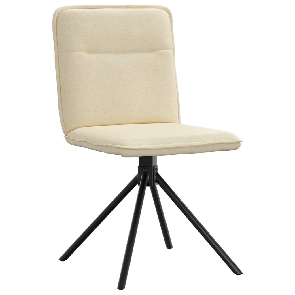 Sedie da Pranzo 2 pz Crema in Tessuto 4101239