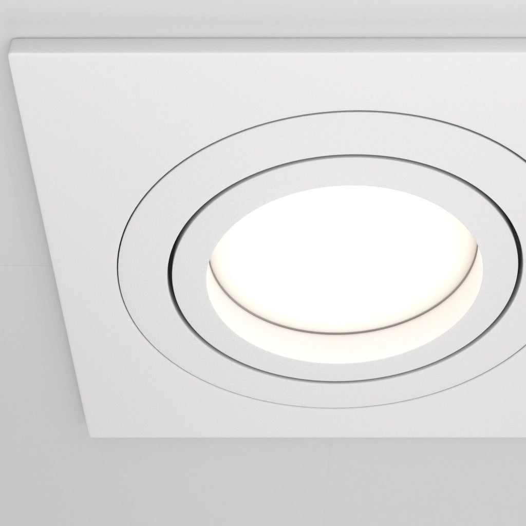 Maytoni Atom faretto incasso soffitto 3xGU10 bianco