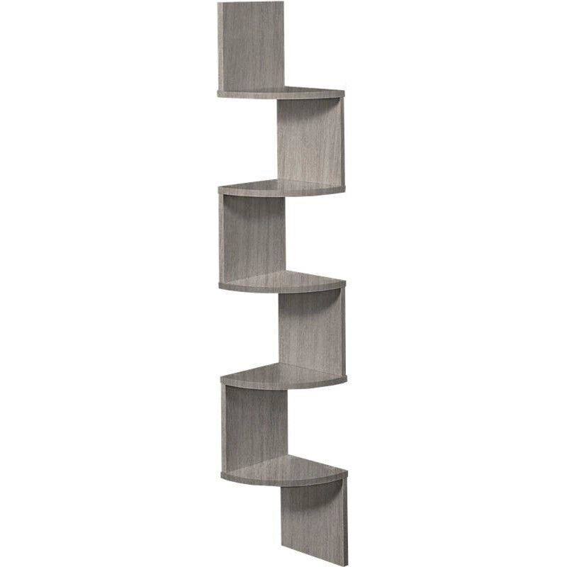MAURY'S MENSOLA ANGOLARE IN LEGNO CON 4 RIPIANI 19X19X123 CM COLORE ROVERE