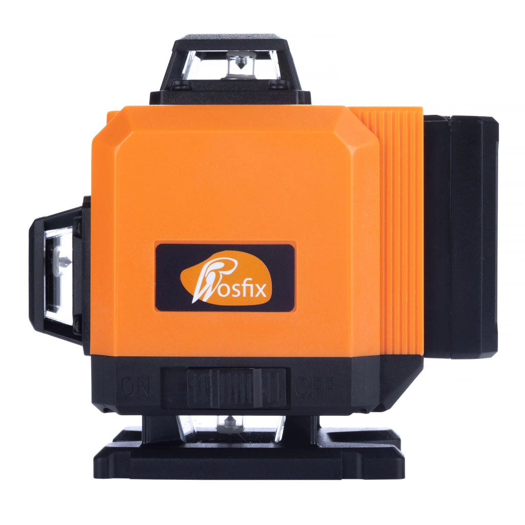 Livella Laser Rosfix Orange Tiger ROT16L – 16 Linee, Autolivellante, IP54 | Set con Targa Verde e Occhiali Protettivi