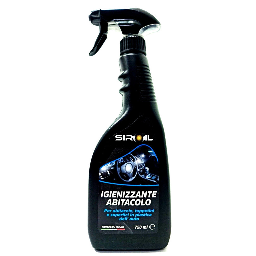 Trade Shop - Igienizzante Abitacolo 750ml Spray Pulitore Cruscotto Plastica Auto Moto Sir-igien -