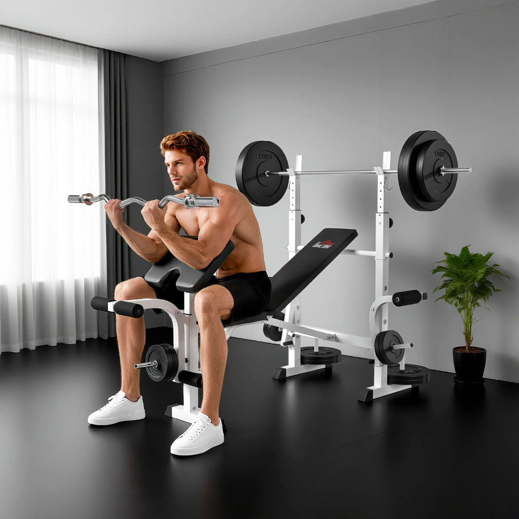 Panca Inclinabile per Palestra con Attrezzi ¨C zephmum ¨C Regolabile