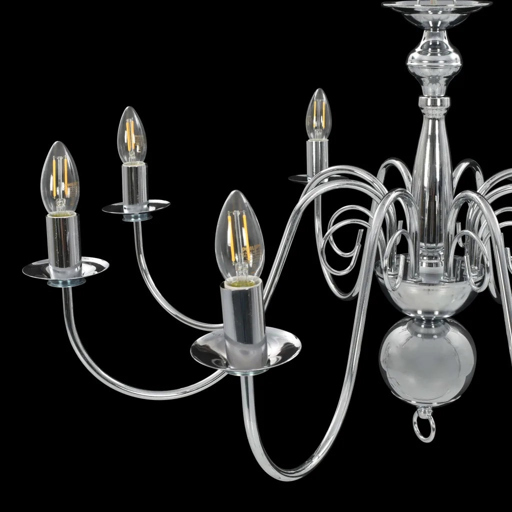 Lampadario Argento con 8 Lampadine E14 CFW5397304