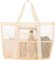 Borsa da spiaggia XXL in tessuto di cotone per donne con funzione termica - ideale per spiaggia, piscina, viaggi, vacanza, picnic e shopping
