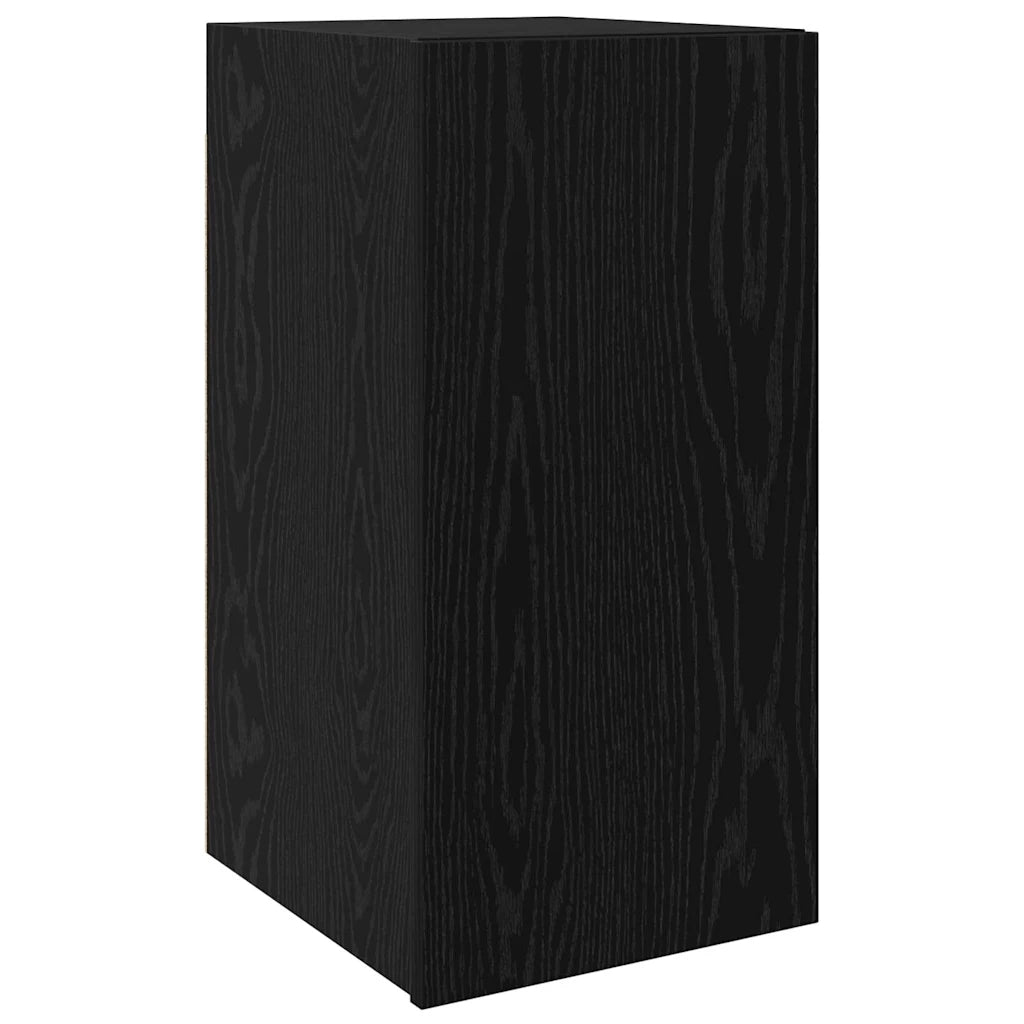 Mobile TV da parete-Mobile TV a Muro-Credenza TV Rovere Nero 30,5 x 30 x 60 cm 547268