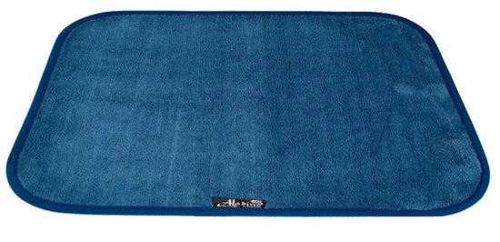 Tappeto Antiscivolo 43 x 60 cm – Blu Notte – Veloce Assorbimento Microfibra – Lavabile – 3 mm – Made in Italy