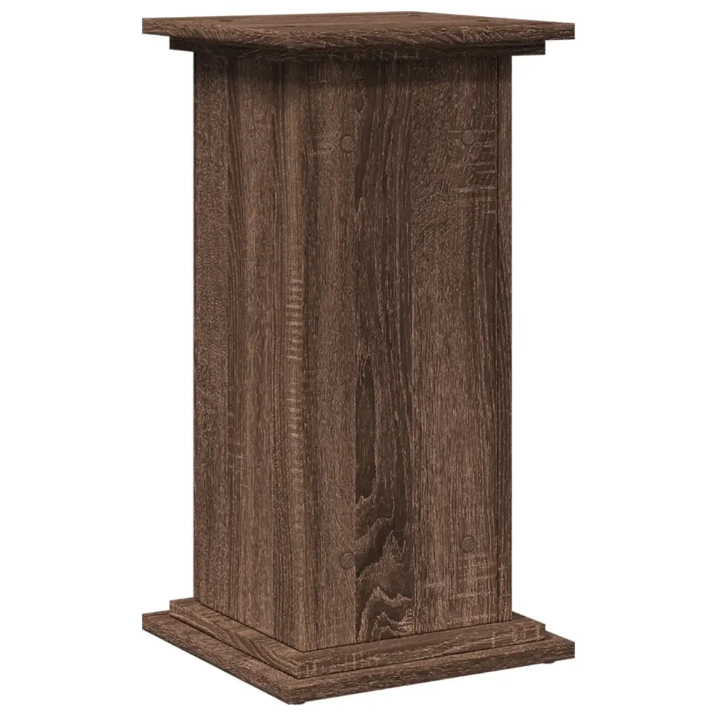 Espositore con Portaoggetti Rovere Marrone 31x30x60 Truciolato 854622