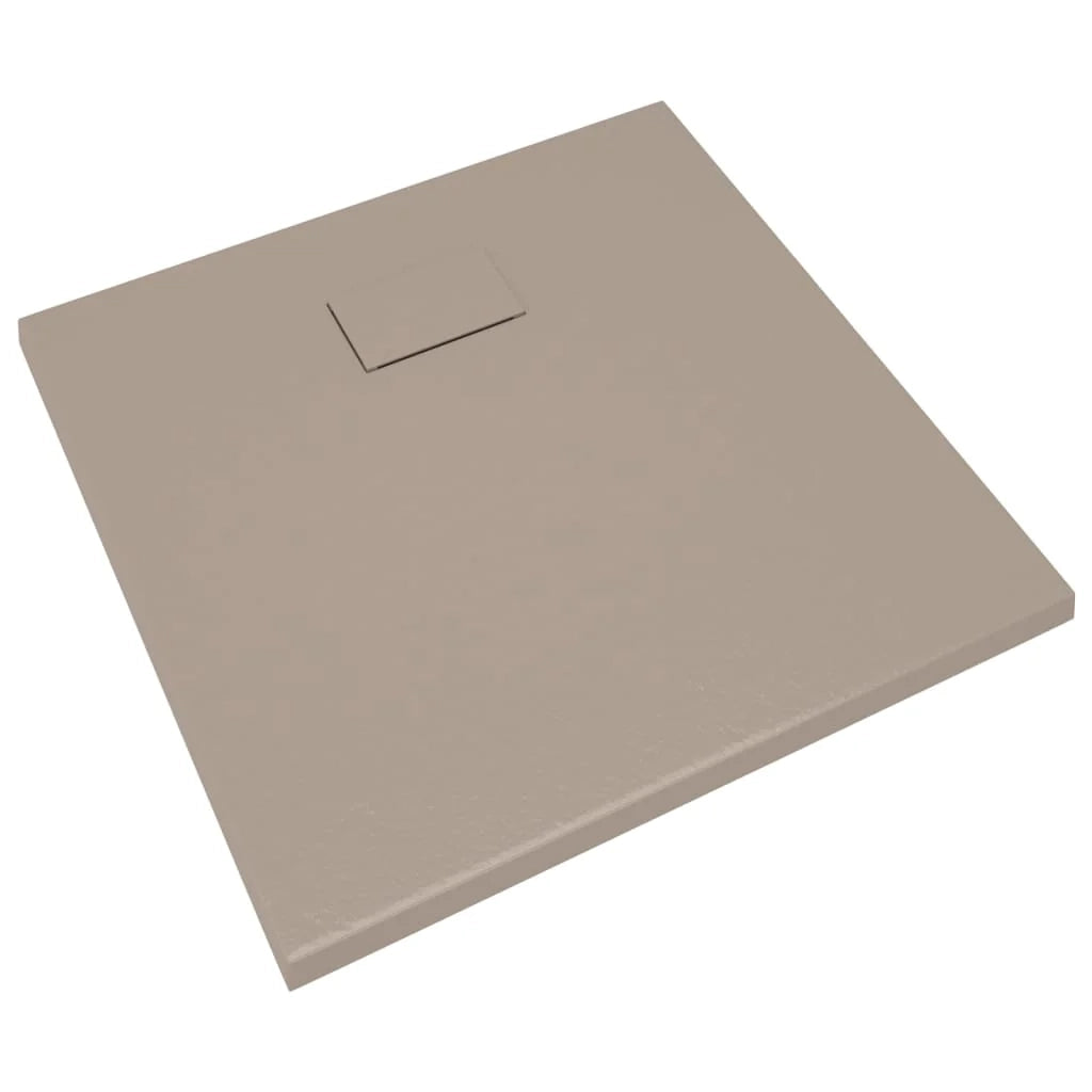 Piatto doccia base doccia piatto doccia contenitore doccia bagno WC cabina doccia arredamento casa SMC 90x90 cm marrone 02_0001967