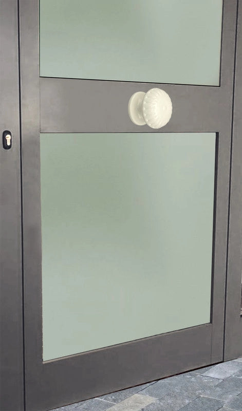 Pomolo fisso per porta SAGUATTI 861/70KB in alluminio bianco lucido