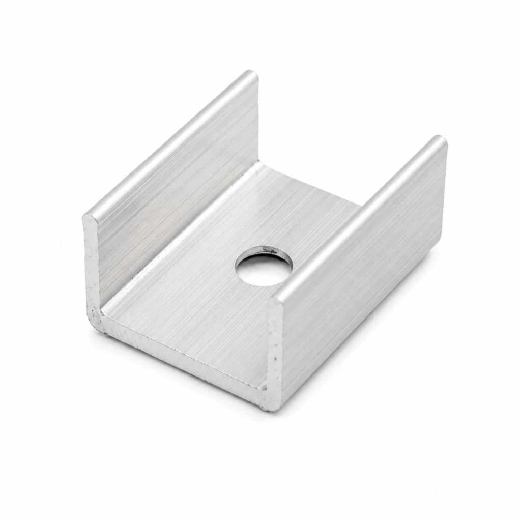 10 PZ Clip Guida Gancio Metallico per Fissaggio della Striscia Led Neon Flex SL241110