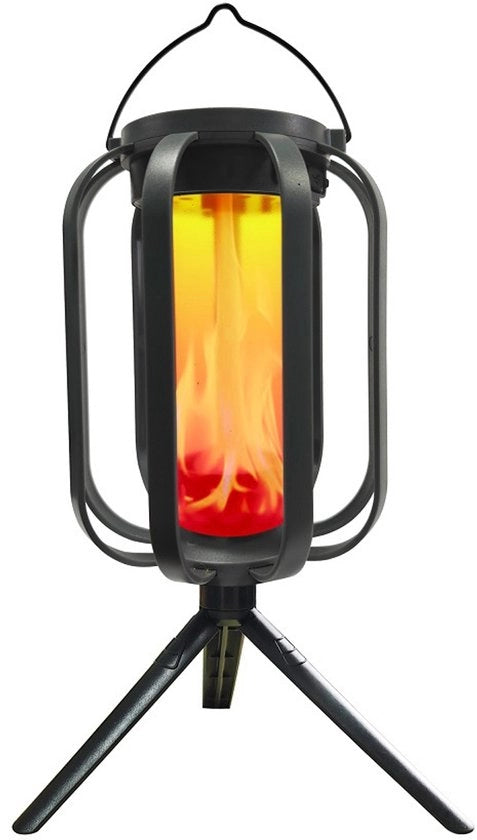 Lanterne Solari da Esterno in 2 Pack - Lanterne Solari da Esterno - Lanterne da Terra - Adatte per Campeggio, Patio, Giardino, Cortile, Veranda, Decorazione Giardino - Nero