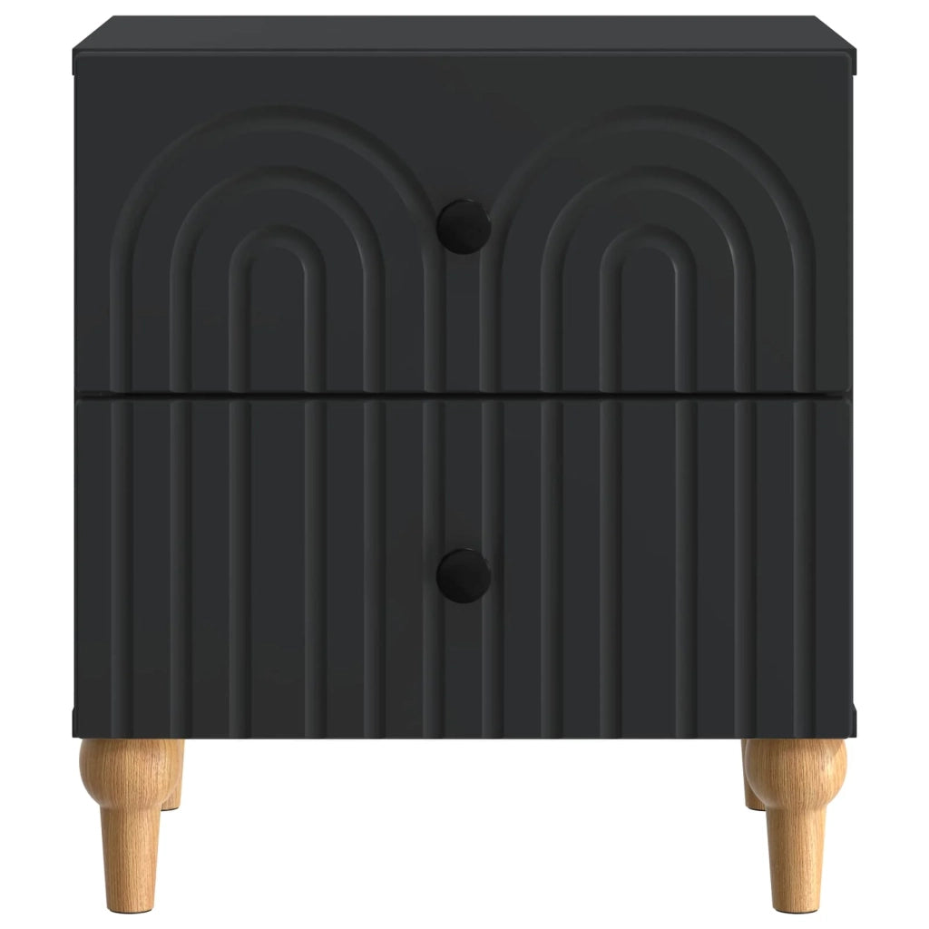 Armadio da Notte con cassetto 2 pcs Nero 43 x 34,5 x 48 cm 894068