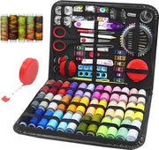 Set di ago per 229 pezzi, completo di kit di ago con tasca in pelle, cassetta di ago per principianti, bambini, tessuti irritanti, macchina da cucire per adulti e ragazze