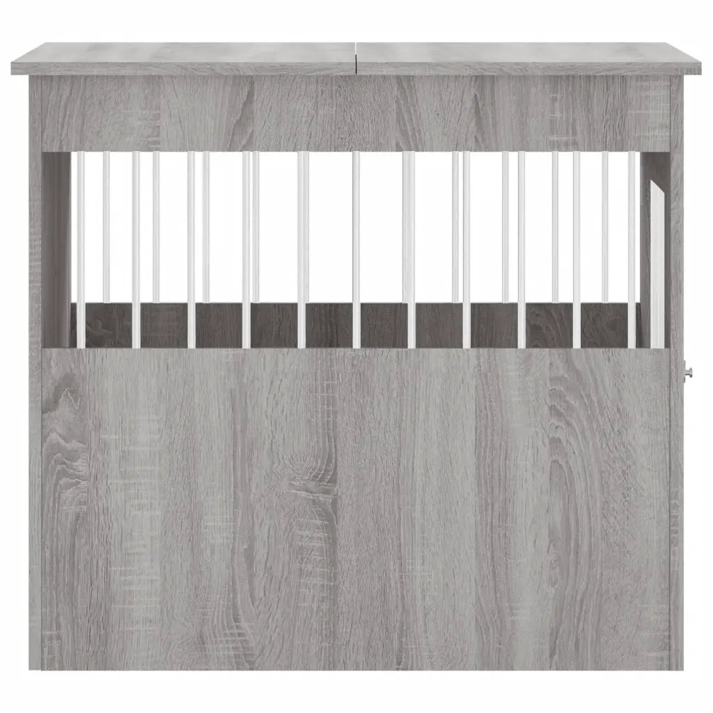 Gabbia Cani Arredamento Grigio Sonoma 64,5x80x71cm Multistrato 838335