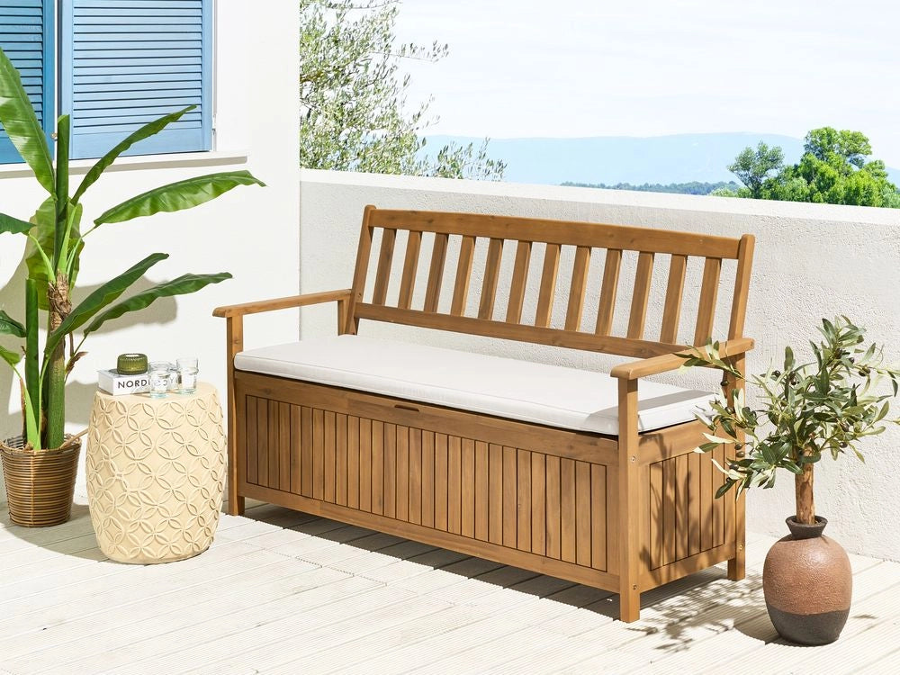 Cuscino per panca da giardino bianco sporco resistenti ai raggi UV giardino balcone terrazza esterno