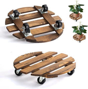 Rollatore per piante 30 x 65 cm - 80 kg di capacità di carico - per vasi di fiori - interni ed esterni