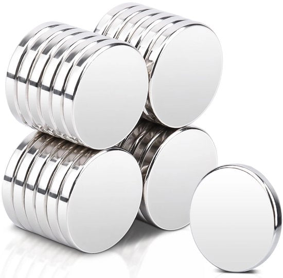 25 pezzi di magneti forti, 20 x 3 mm magneti forti per lavagne magnetiche, magneti di neodimio extra forti, piccoli magneti rotondi magneti forti di neodimio display per lavagne, cucine, attrezzi per hobby, uffici
