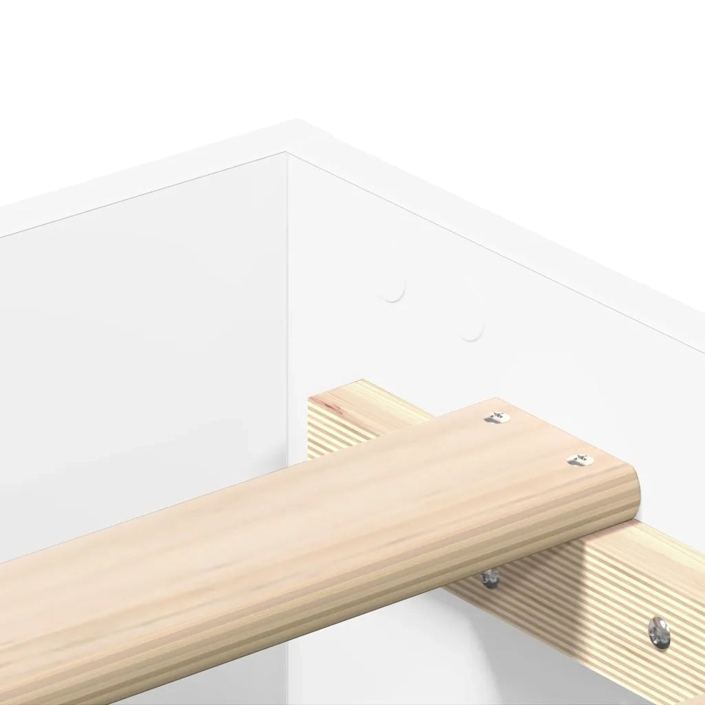 Giroletto senza Materasso Bianco 150x200cm in Legno Multistrato 3328708
