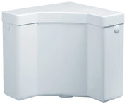 Cassetta WC Angolare a Zaino 1 Pulsante 31x22x31 cm Forlani Angolo Bianca