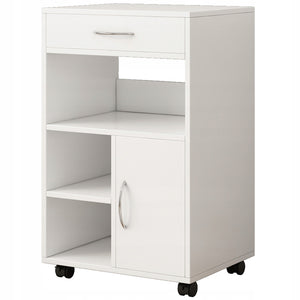 Mobile multifunzionale, tavolino, stampante, scaffale, ripiano moderno, 50 cm
