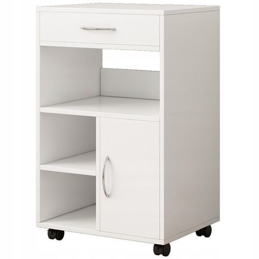 Mobile multifunzionale, tavolino, stampante, scaffale, ripiano moderno, 50 cm