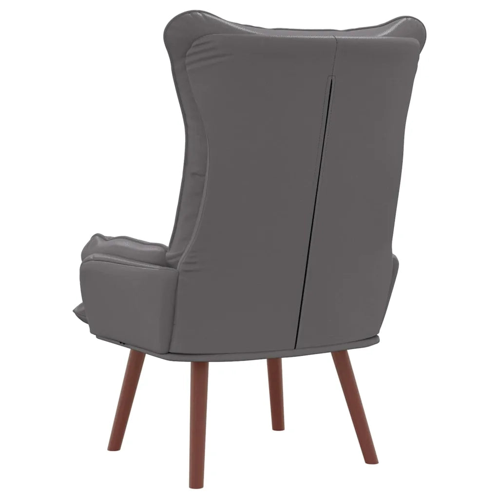 Poltrona-Divano Sedia Grigio 69 x 74 x 93 cm Pelle Artificiale 884998