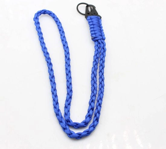 Due lanyard paraplu in set, corda paraplu, corda collo, portachiavi per telefono cellulare, corda paraplu a 7 capi, adatto per campeggio all'aperto in emergenze