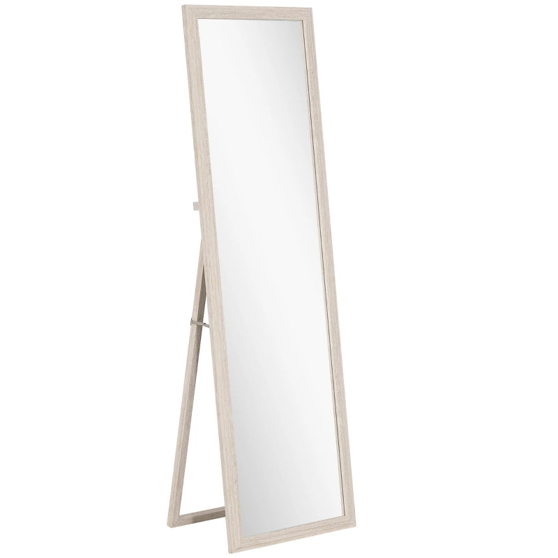 SPECCHIO A FIGURA INTERA 160 x 50 cm Vetro temperato Bianco