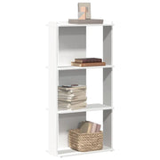 Libreria a 3 Ripiani Bianca 60x30x120 cm in Legno Multistrato 860265