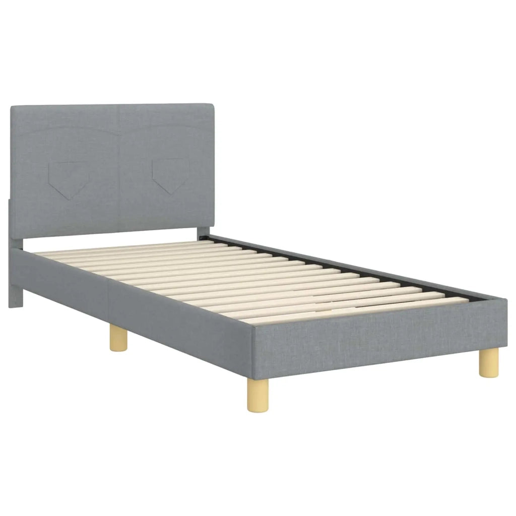 Struttura letto bambini con testata Grigio chiaro 80 x 200 cm 42010989