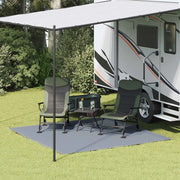 Tappeto da Tenda Blu e Grigio 250 x 250 cm Polietilene 42000169