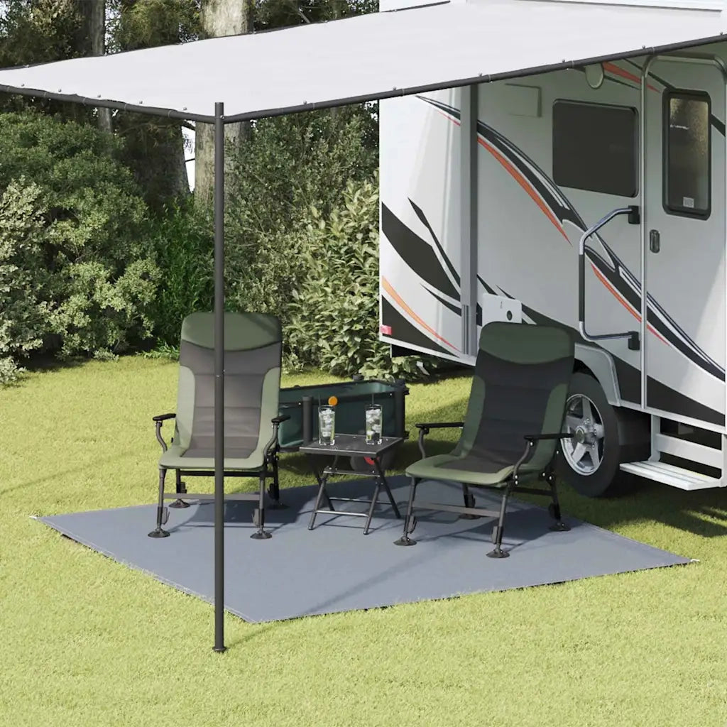 Tappeto da Tenda Blu e Grigio 250 x 250 cm Polietilene 42000169