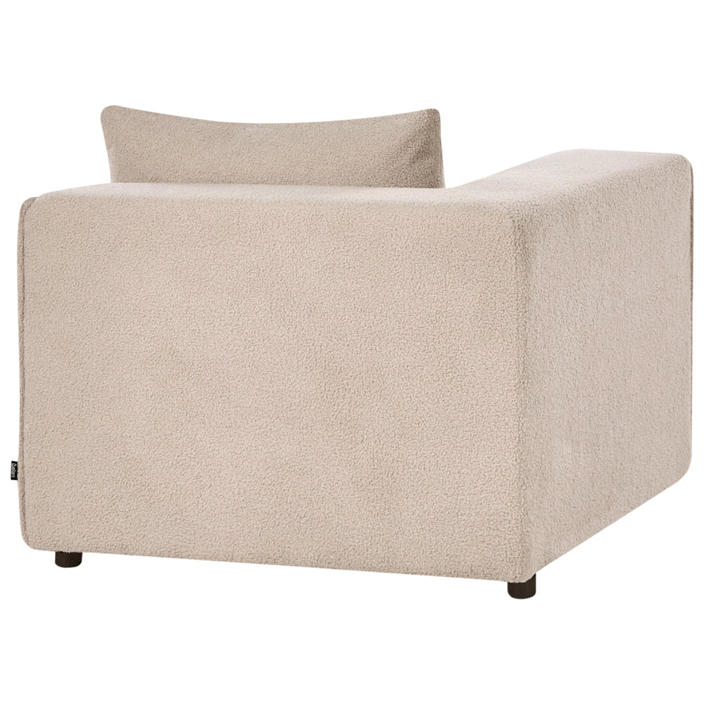 Modulo divano a 1 posto angolare bouclé Beige sezione modulare