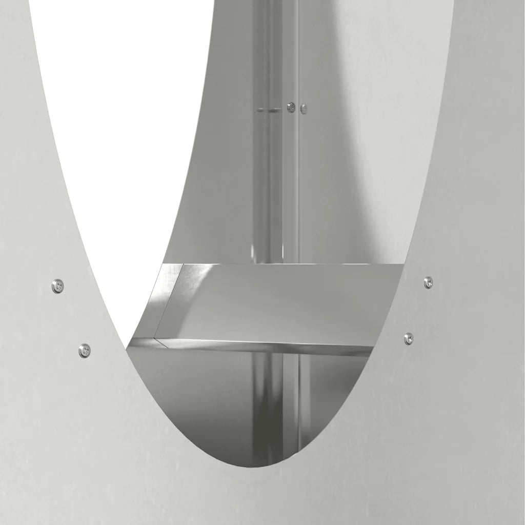 Rastrelliera per Legna da Ardere 50x23x100 cm in Acciaio Inox 864185