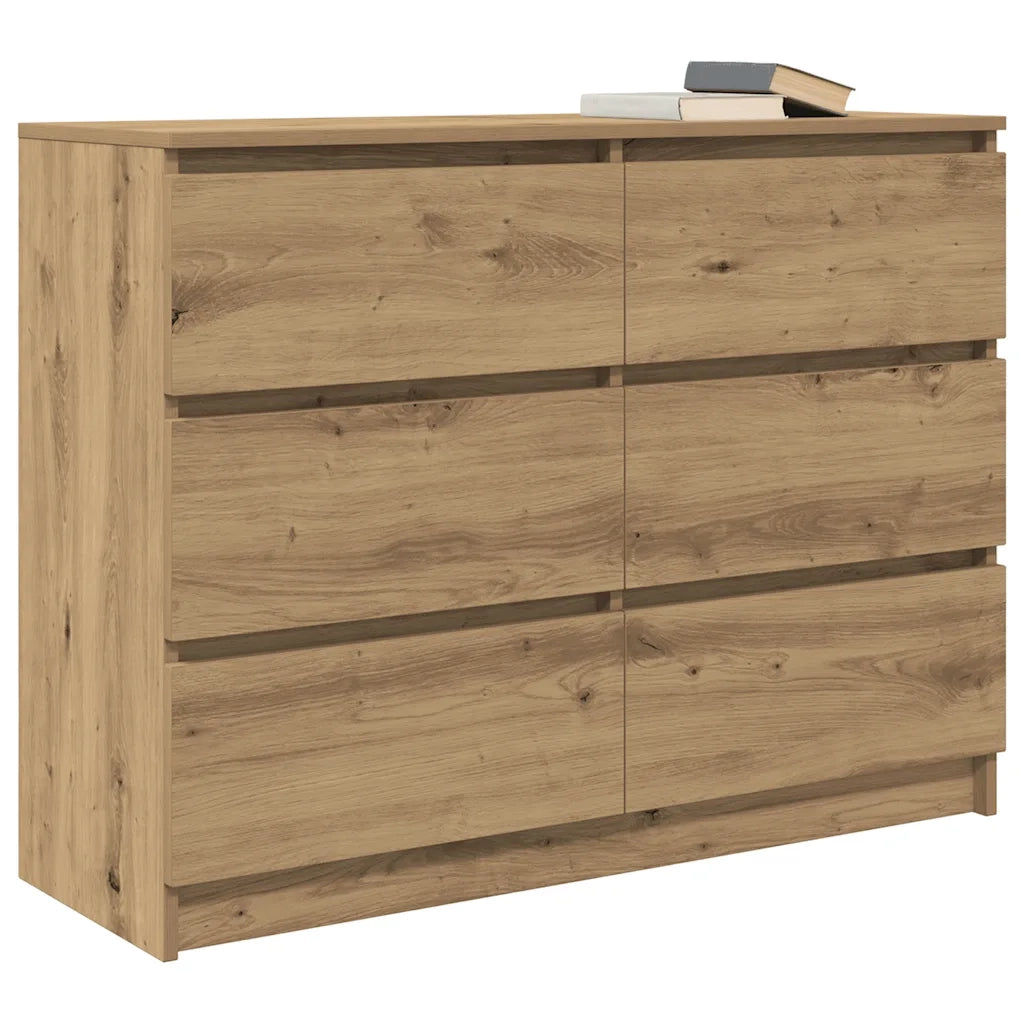 Credenza Rovere Artigianale 100x35x76 cm in Legno Multistrato 3328506