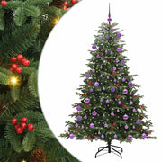 Albero di Natale | Decorazioni natalizie artificiale con 300 LED Verde 180 cm