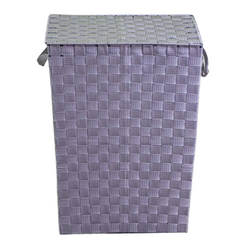 Cestone poliestere grigio rettangolare cm 40x30h53